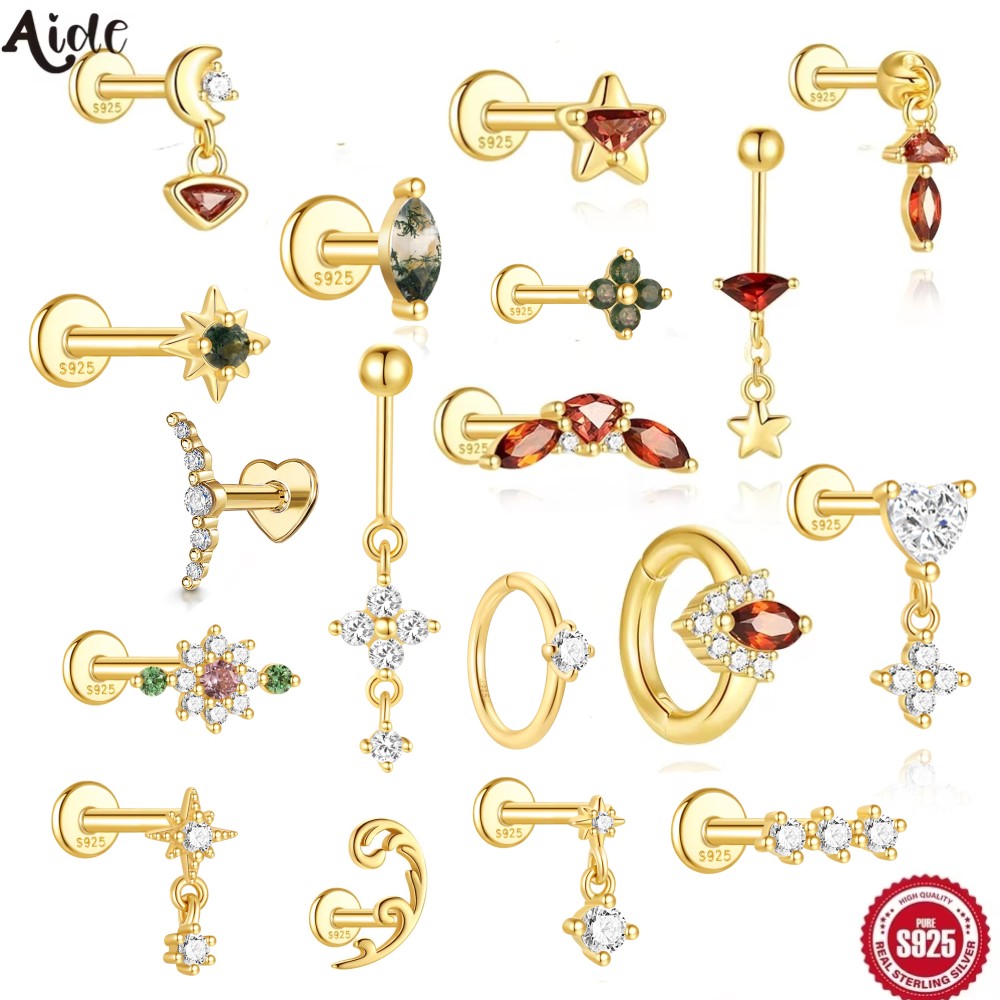 Cluster Stud Ear - Aide 1PC Zircon Flower Cluster Ear