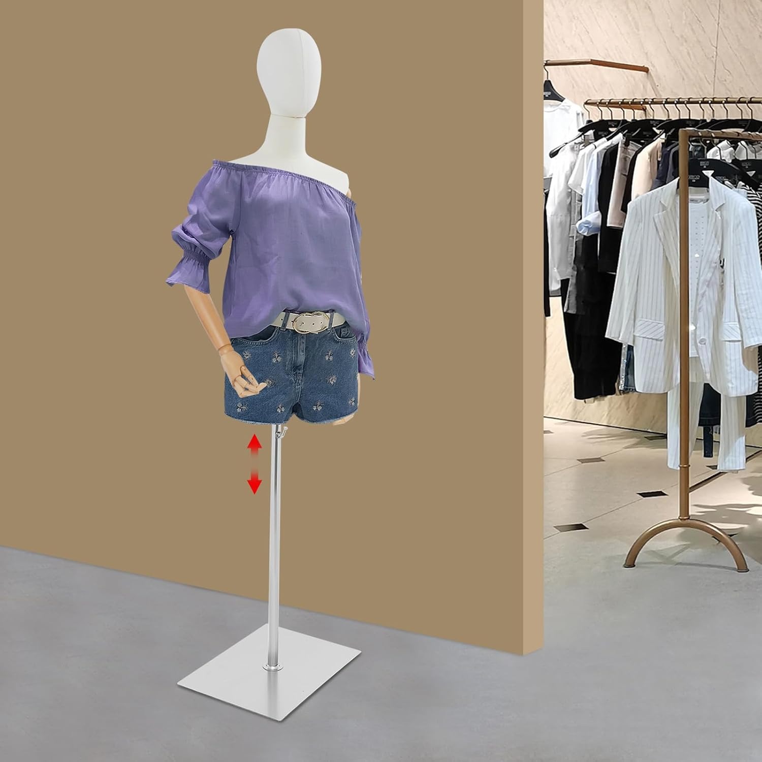 Body Jewelry Stores - Female Mannequin Dress Form Torso with