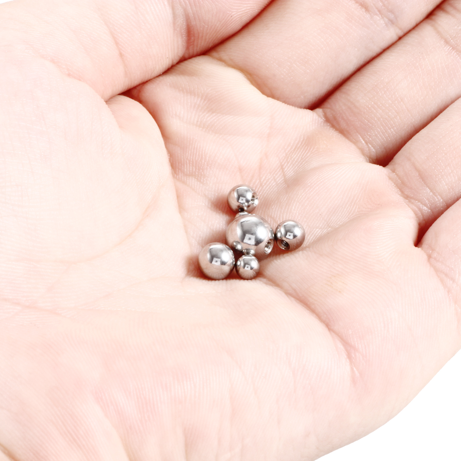 100pcs/lot 16G 14G Steel Screw - مراجعة Body Jewelry Nipple Rings وسعره