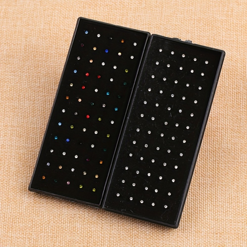 60pcs Nose Ring Set Stud Earri - مراجعة Body Jewelry Stores وسعره