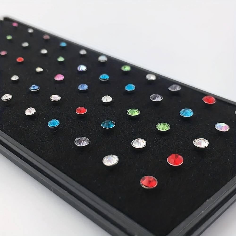 60pcs Nose Ring Set Stud Earri - مراجعة Body Jewelry Stores وسعره