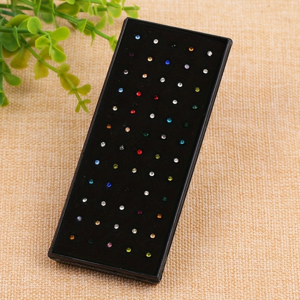 60pcs Nose Ring Set Stud Earri - مراجعة Body Jewelry Stores وسعره