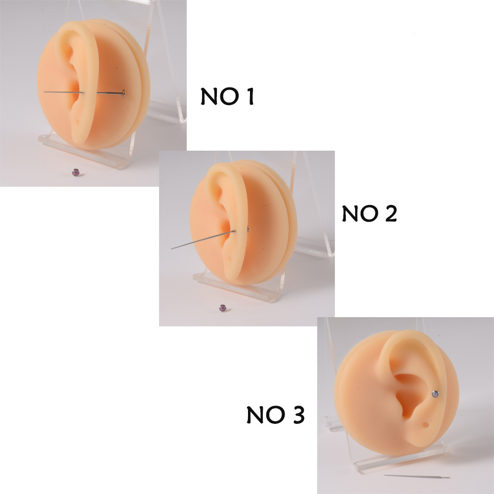 2 pcs Stainless Steel Piercing - مراجعة Body Jewelry Threadless وسعره