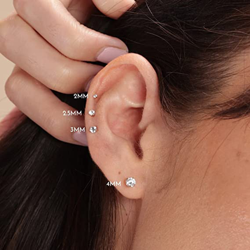 20G Flat Back Threadless Earri - مراجعة Tragus Flat Back وسعره