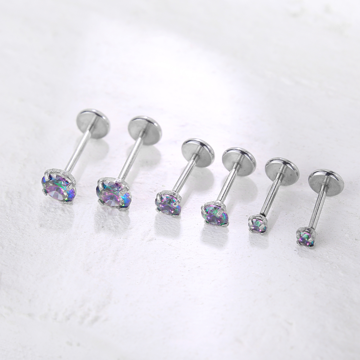 20G Flat Back Threadless Earri - مراجعة Tragus Flat Back وسعره