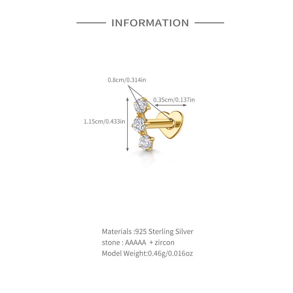 AIDE Heart Round Ball Flat Hel - مراجعة Tragus Flat Back وسعره