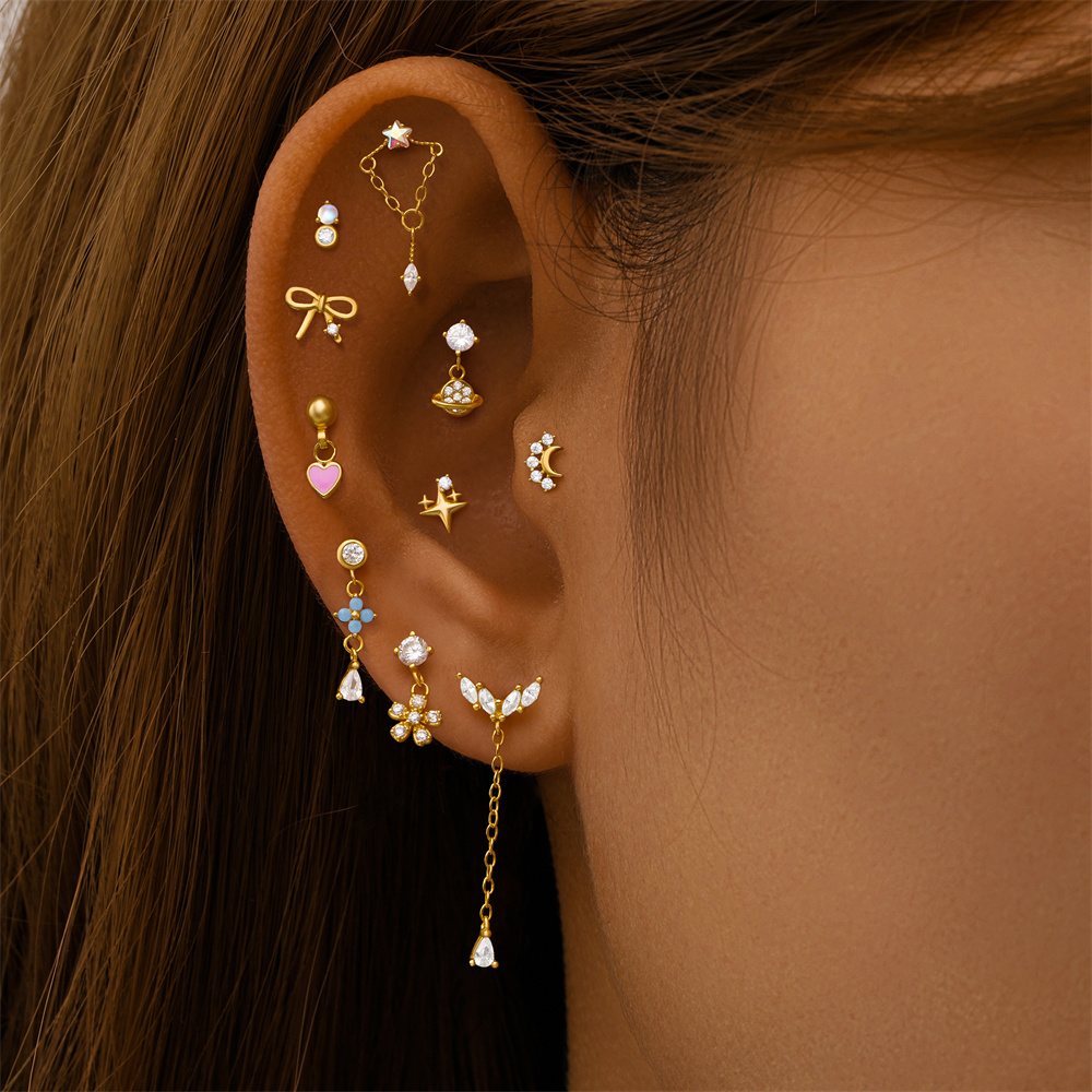 AIDE Heart Round Ball Flat Hel - مراجعة Tragus Flat Back وسعره