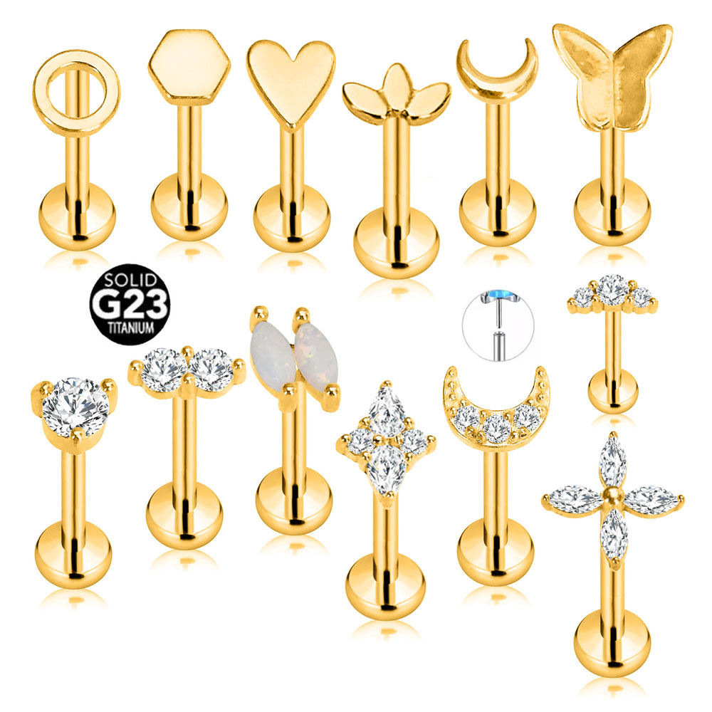 ASTM F136 G23 Titanium Flower  - مراجعة Body Jewelry Threadless وسعره