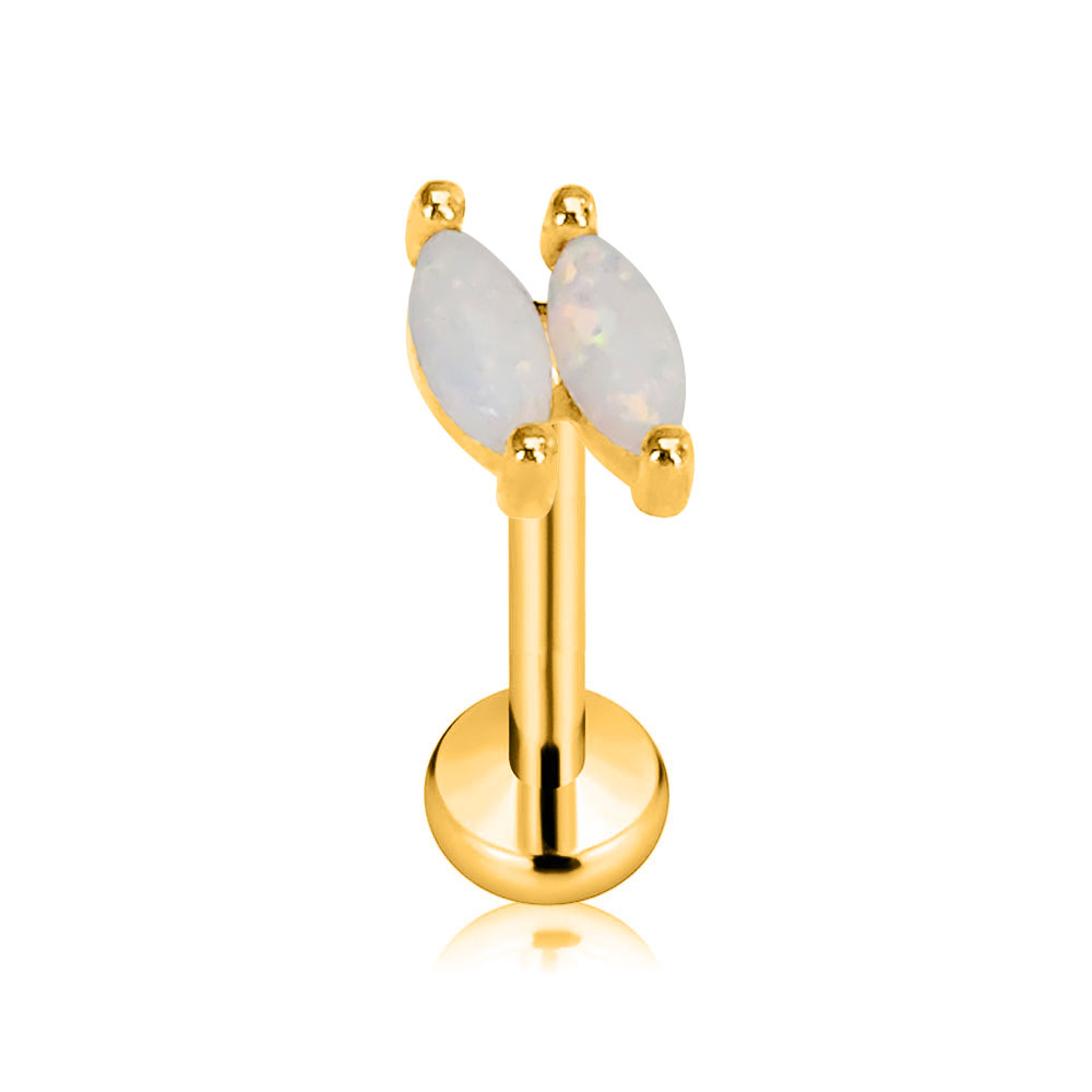 ASTM F136 G23 Titanium Flower  - مراجعة Body Jewelry Threadless وسعره