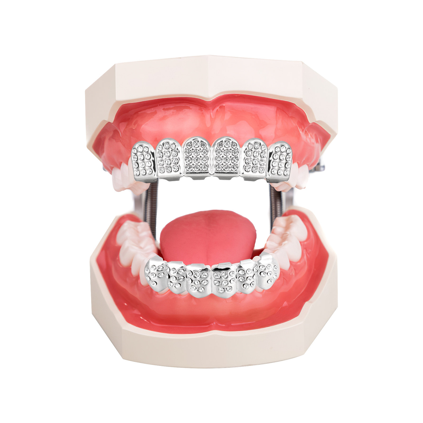 1Set Gold Plated Hip Hop Mouth - مراجعة Body Jewelry Videos وسعره
