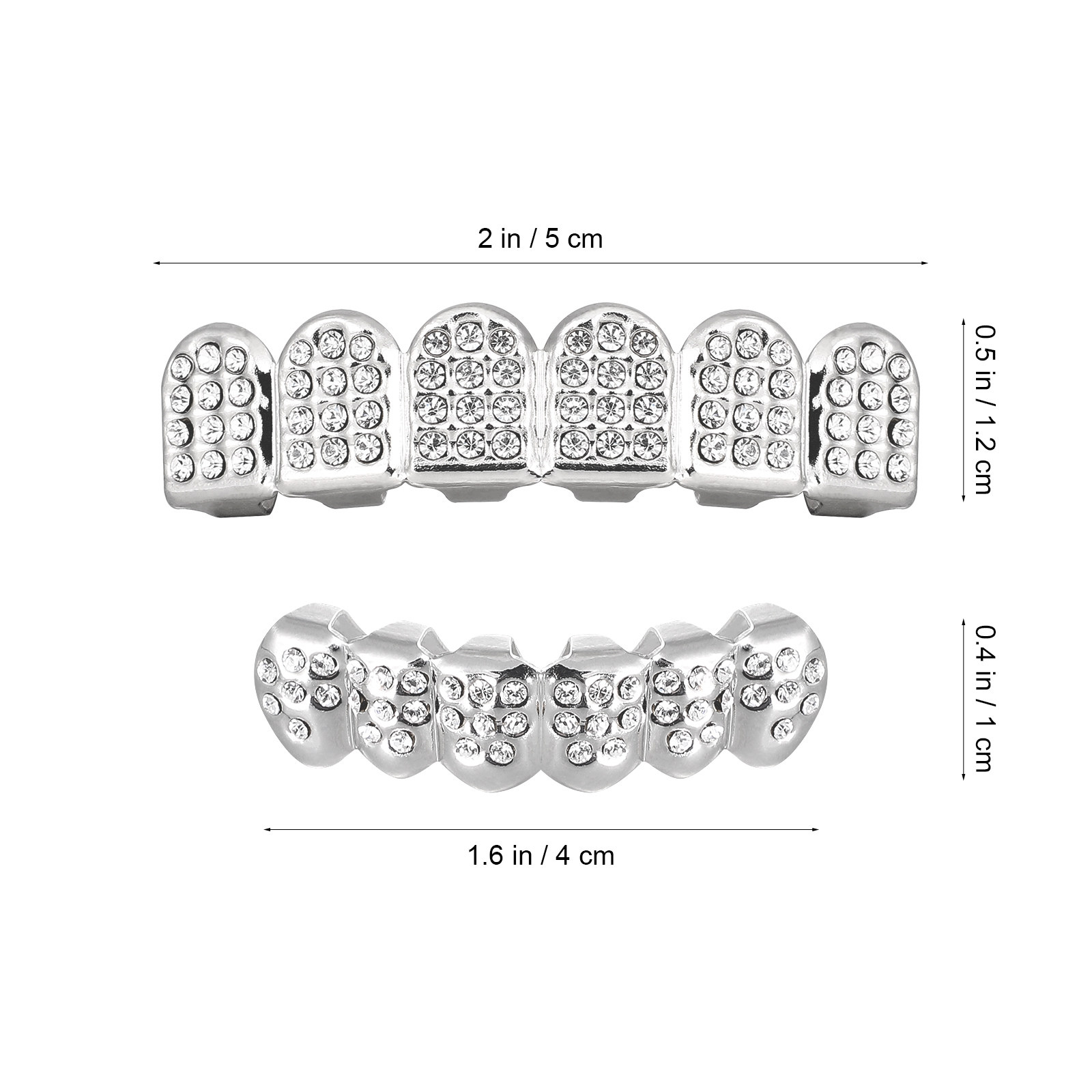 1Set Gold Plated Hip Hop Mouth - مراجعة Body Jewelry Videos وسعره