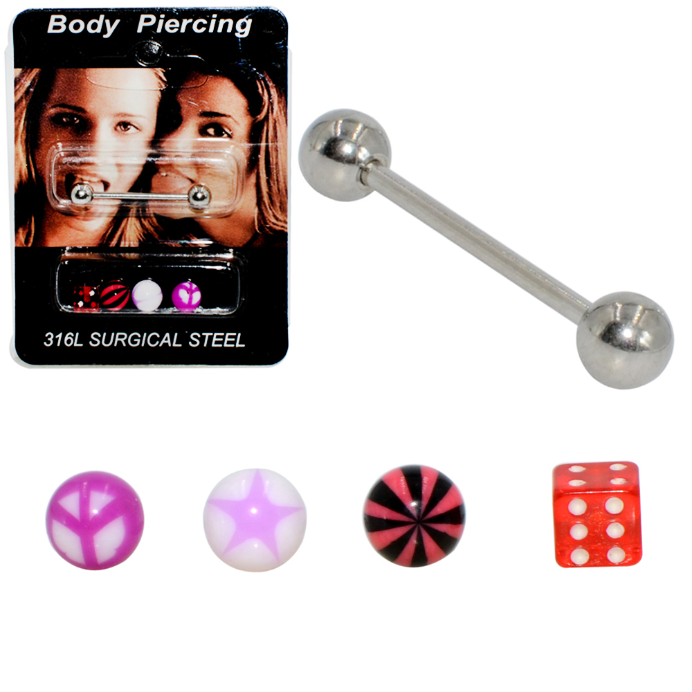 1Set(5 pcs) Surgical Steel Bar - مراجعة Body Jewelry Nipple Rings وسعره