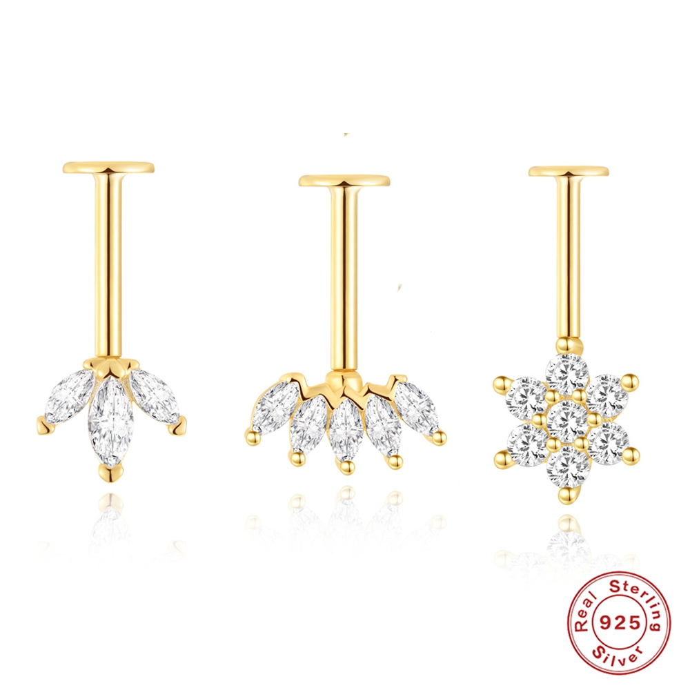 AIDE 925 Sterling Silver Earri - مراجعة Tragus Flat Back وسعره