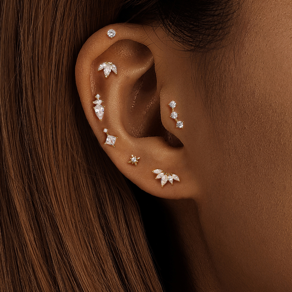 CANNER 1PC New S925 Sterling S - مراجعة Tragus Flat Back وسعره