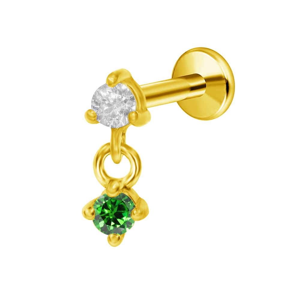 G23 Titanium Moon Star Pendant - مراجعة Body Jewelry Threadless وسعره