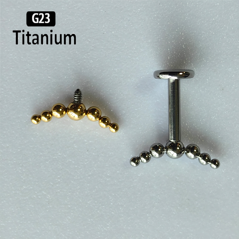 G23 Titanium Piercing 7pcs Bal - مراجعة Cluster Stud Ear وسعره