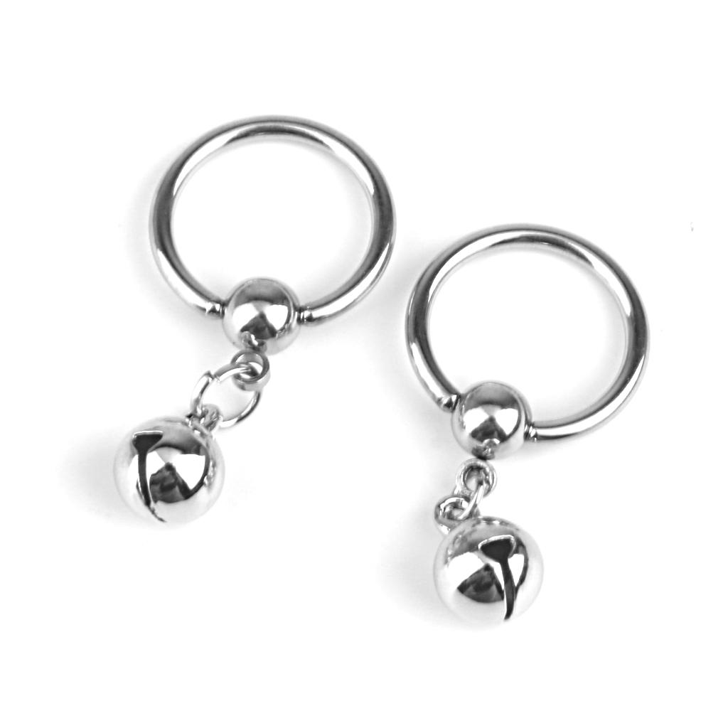 Silver Stainless Steel Nipple  - مراجعة Body Jewelry Nipple Rings وسعره