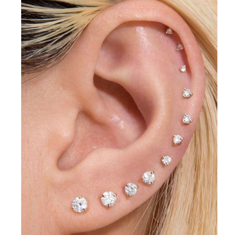 1Pair Classic Flat Back Screw  - مراجعة Tragus Flat Back وسعره