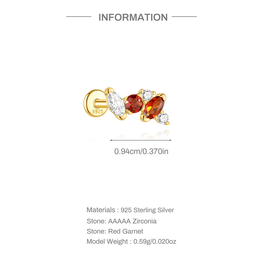 Aide 1PC Zircon Flower Cluster - مراجعة Cluster Stud Ear وسعره
