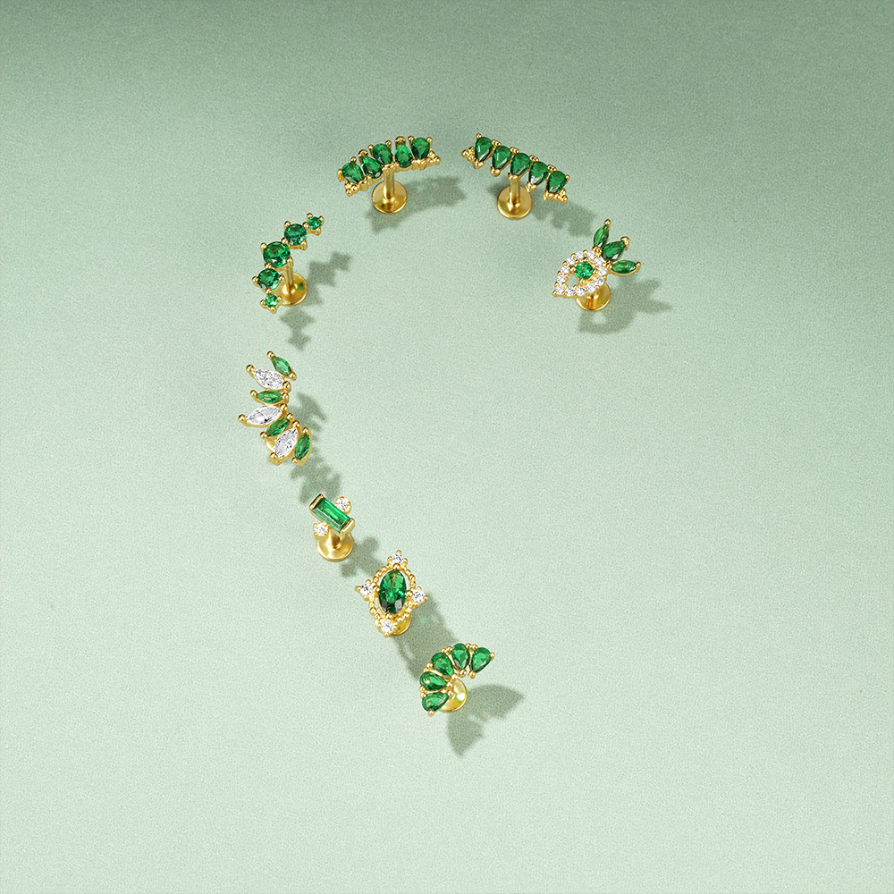 Aide 1PC Zircon Flower Cluster - مراجعة Cluster Stud Ear وسعره