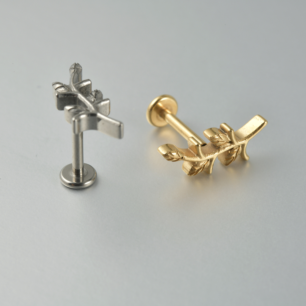 1PC Zircon&Opal G23 Solid Tita - مراجعة Cluster Stud Ear وسعره