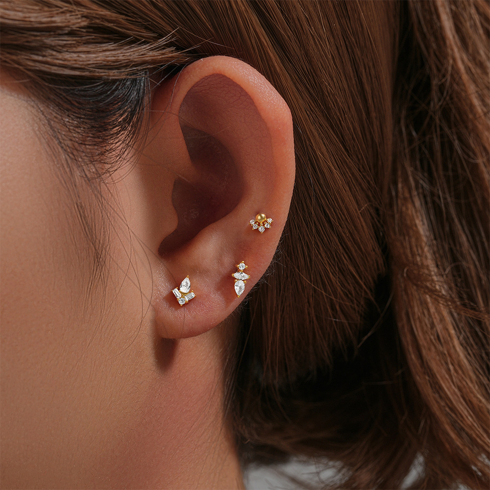 1PC Stainless Steel Crystal CZ - مراجعة Tragus Flat Back وسعره