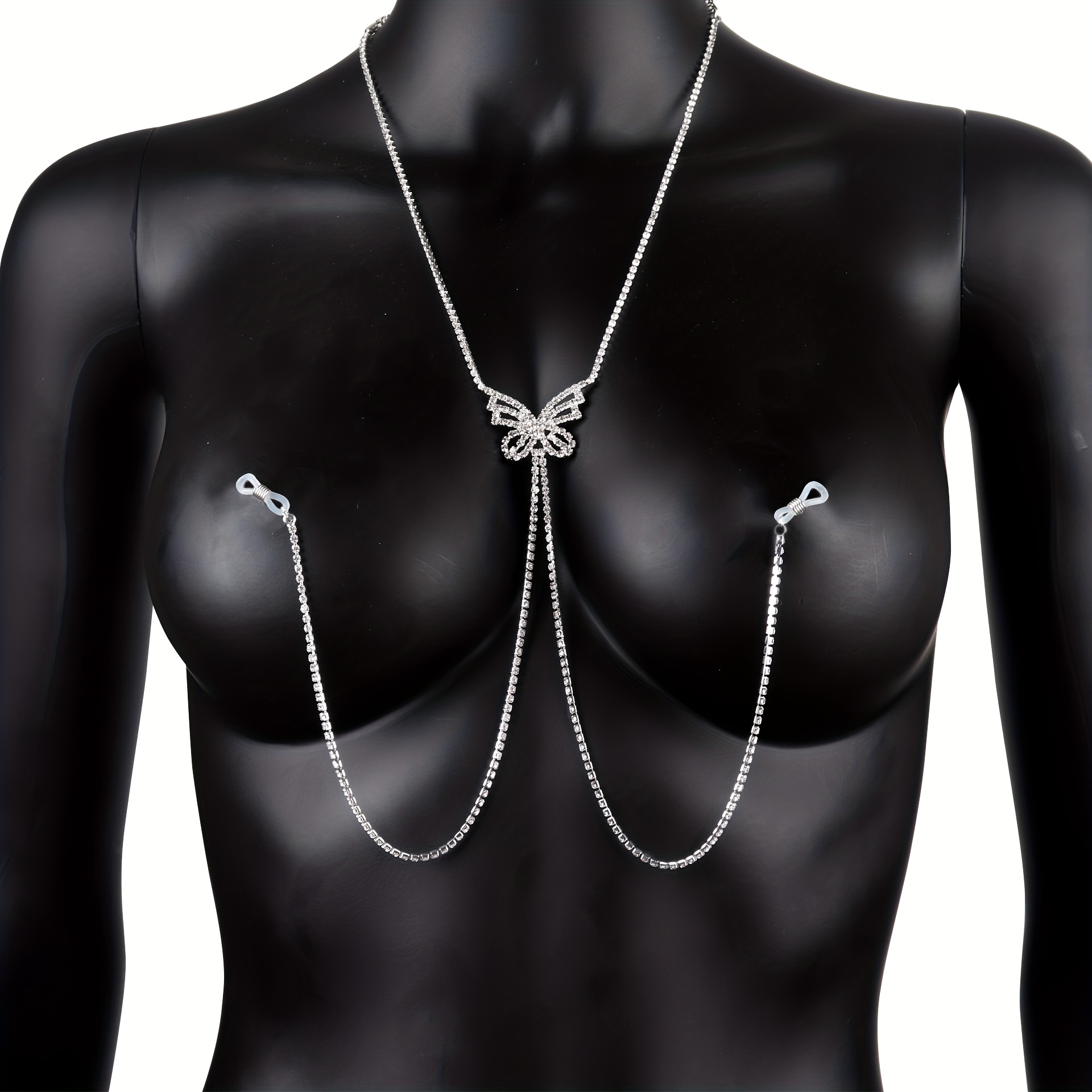 1 pc Tassel Butterfly Nipple C - مراجعة Body Jewelry Nipple Rings وسعره