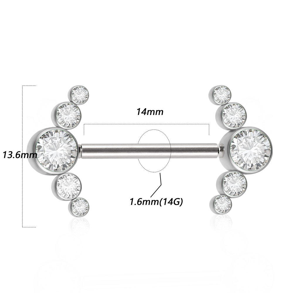 Pair 361L Surgical Steel Threa - مراجعة Body Jewelry Threadless وسعره