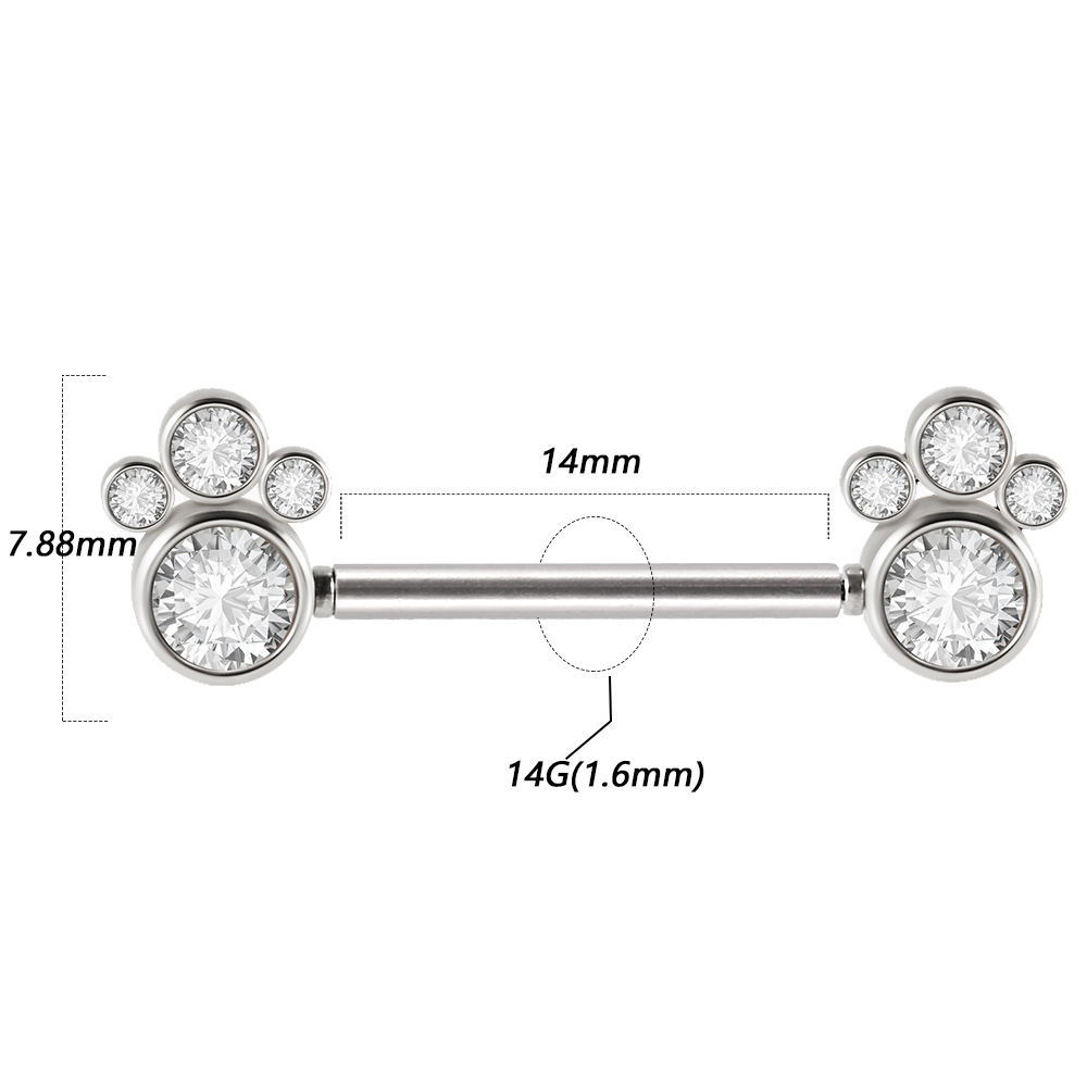Pair 361L Surgical Steel Threa - مراجعة Body Jewelry Threadless وسعره