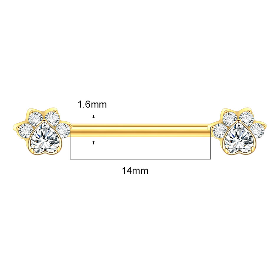 1Pc Titanium Flower Nipple Pie - مراجعة Body Jewelry Nipple Rings وسعره