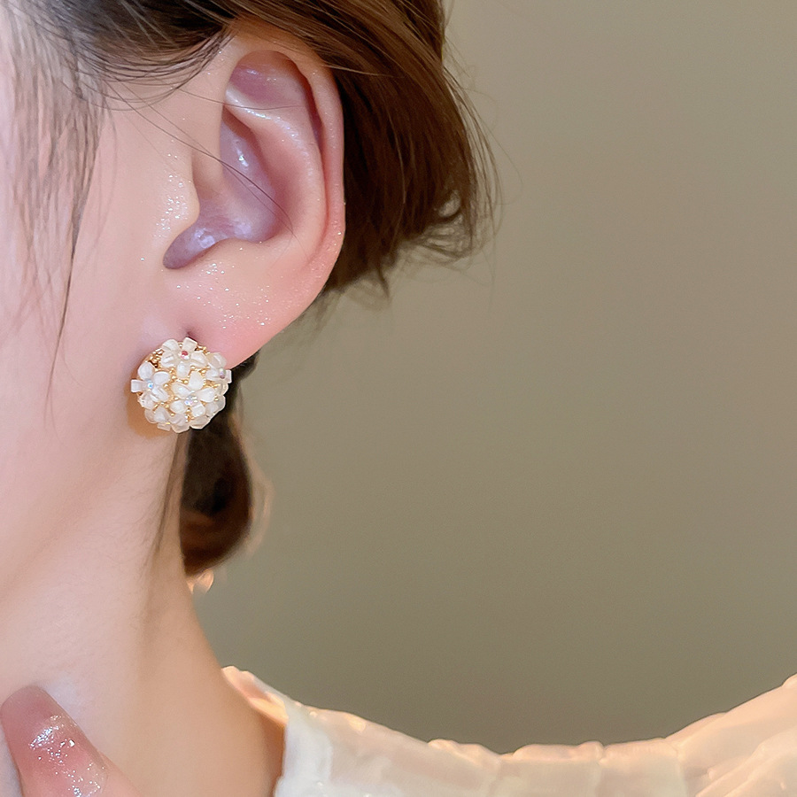 18k Gold Plated Flower Stud Ea - مراجعة Cluster Stud Ear وسعره