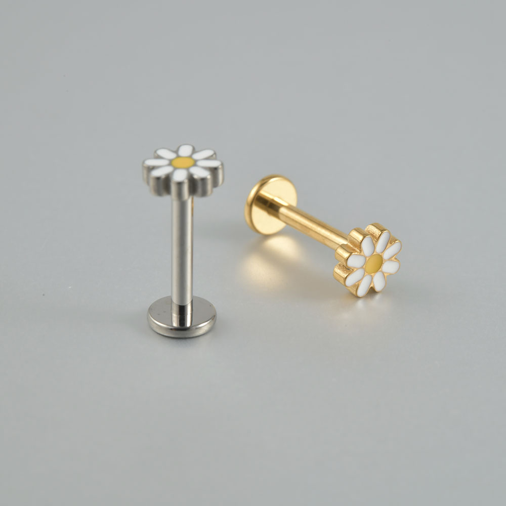 1PC G23 Titanium Threadless Pu - مراجعة Body Jewelry Threadless وسعره