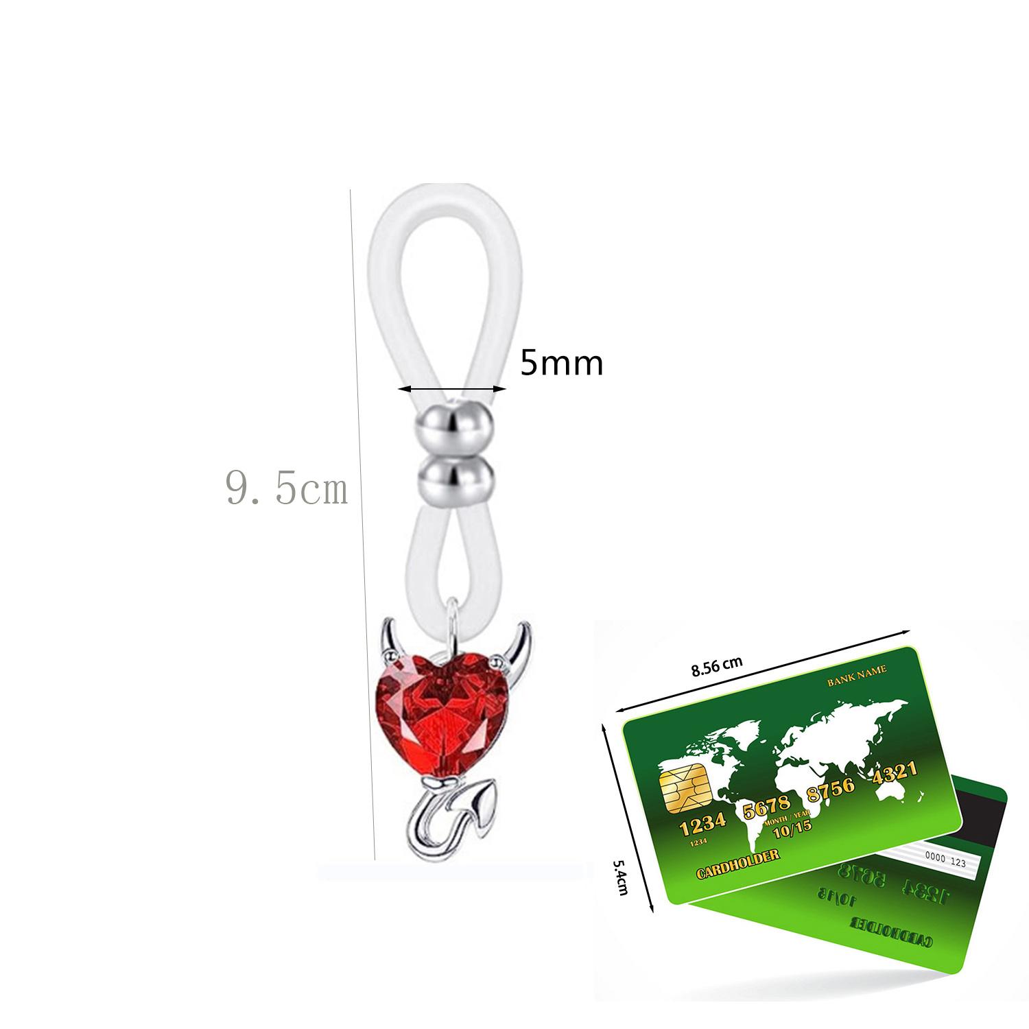 Alloy Silicone Butterfly Heart - مراجعة Body Jewelry Nipple Rings وسعره