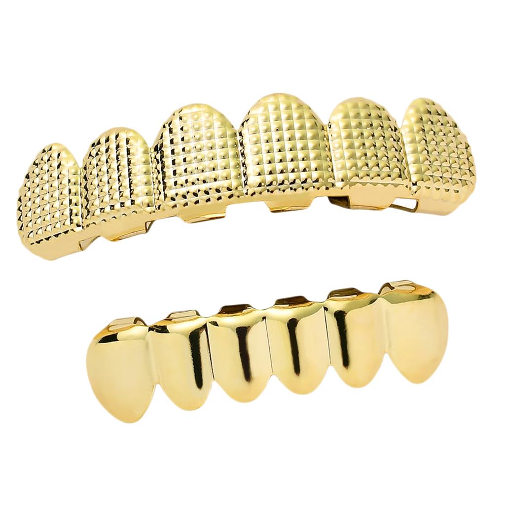 Flat Teeth 18K Gold Plated Gri - مراجعة Body Jewelry Videos وسعره