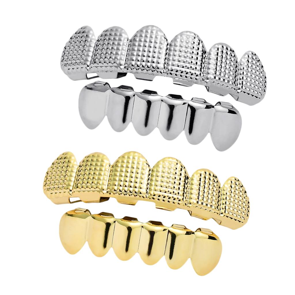 Flat Teeth 18K Gold Plated Gri - مراجعة Body Jewelry Videos وسعره