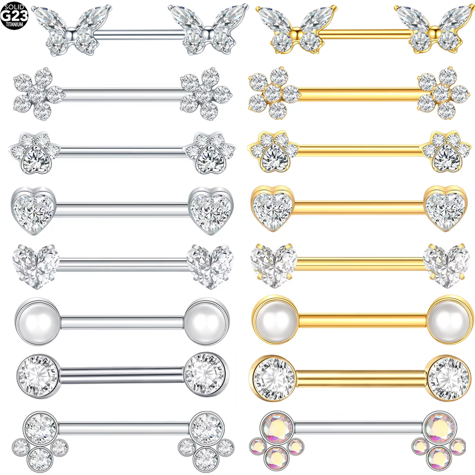 1Pc G23 Titanium Nipple Ring S - مراجعة Body Jewelry Nipple Rings وسعره