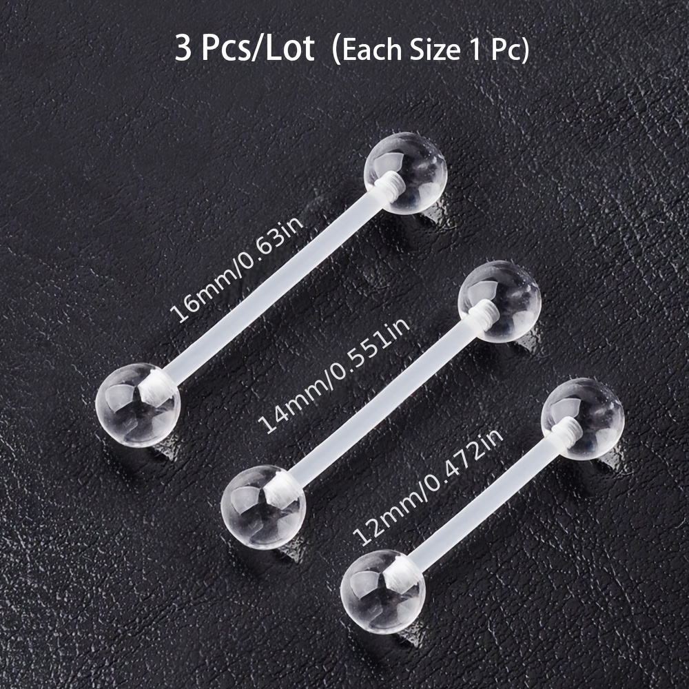 3pcs/Set (Each Size 1pc) Soft  - مراجعة Body Jewelry Stores وسعره
