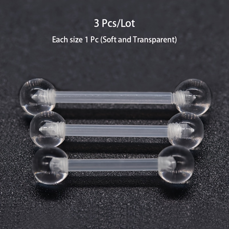 3pcs/Set (Each Size 1pc) Soft  - مراجعة Body Jewelry Stores وسعره