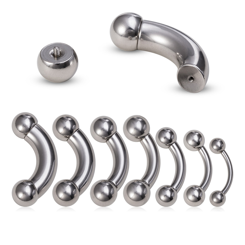1pc Big Size Surgical Steel Ey - مراجعة Body Jewelry Nipple Rings وسعره