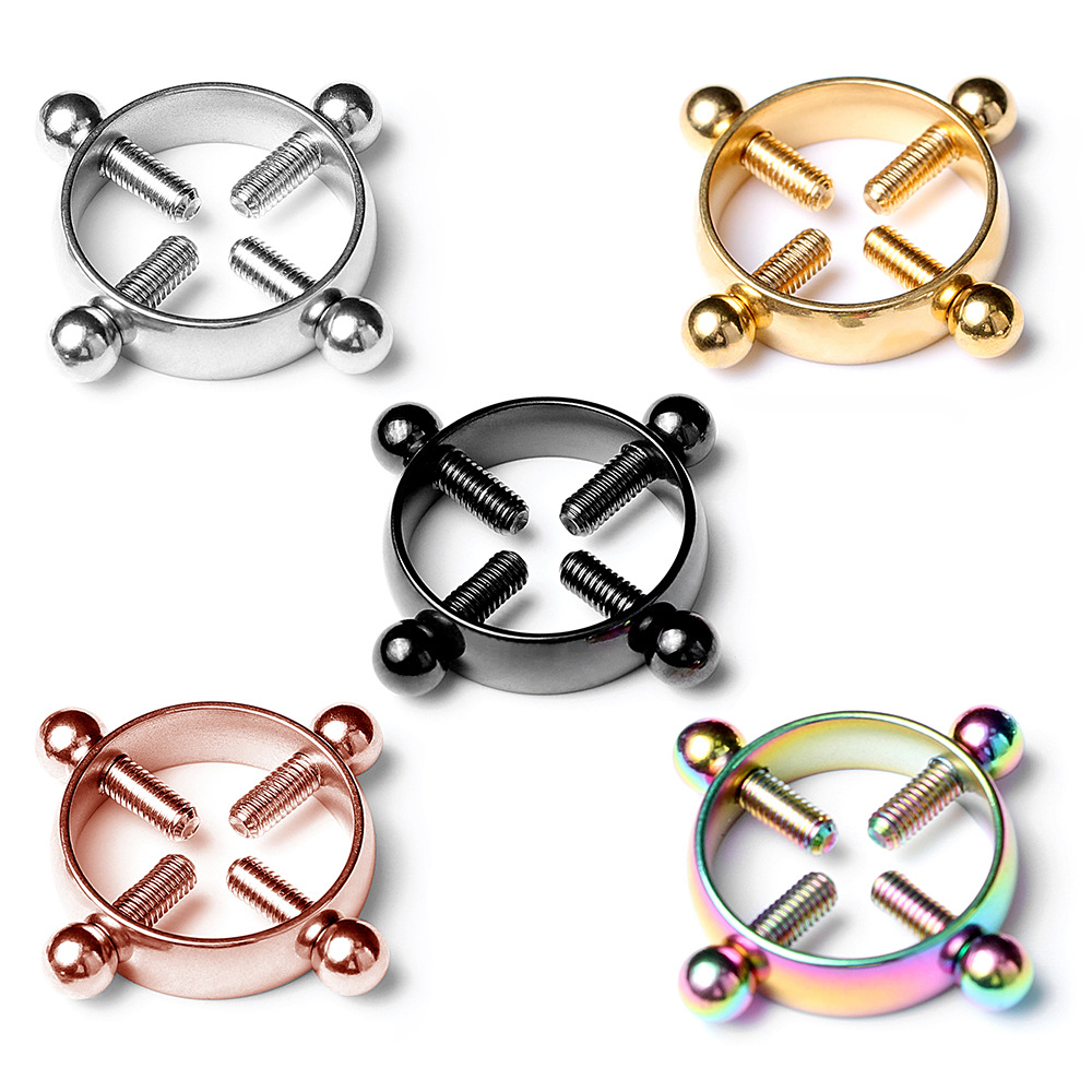 1pair Stainless Steel Cross Ni - مراجعة Body Jewelry Nipple Rings وسعره