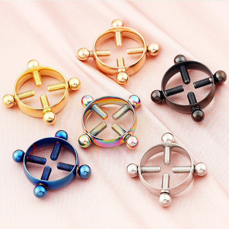 1pair Stainless Steel Cross Ni - مراجعة Body Jewelry Nipple Rings وسعره