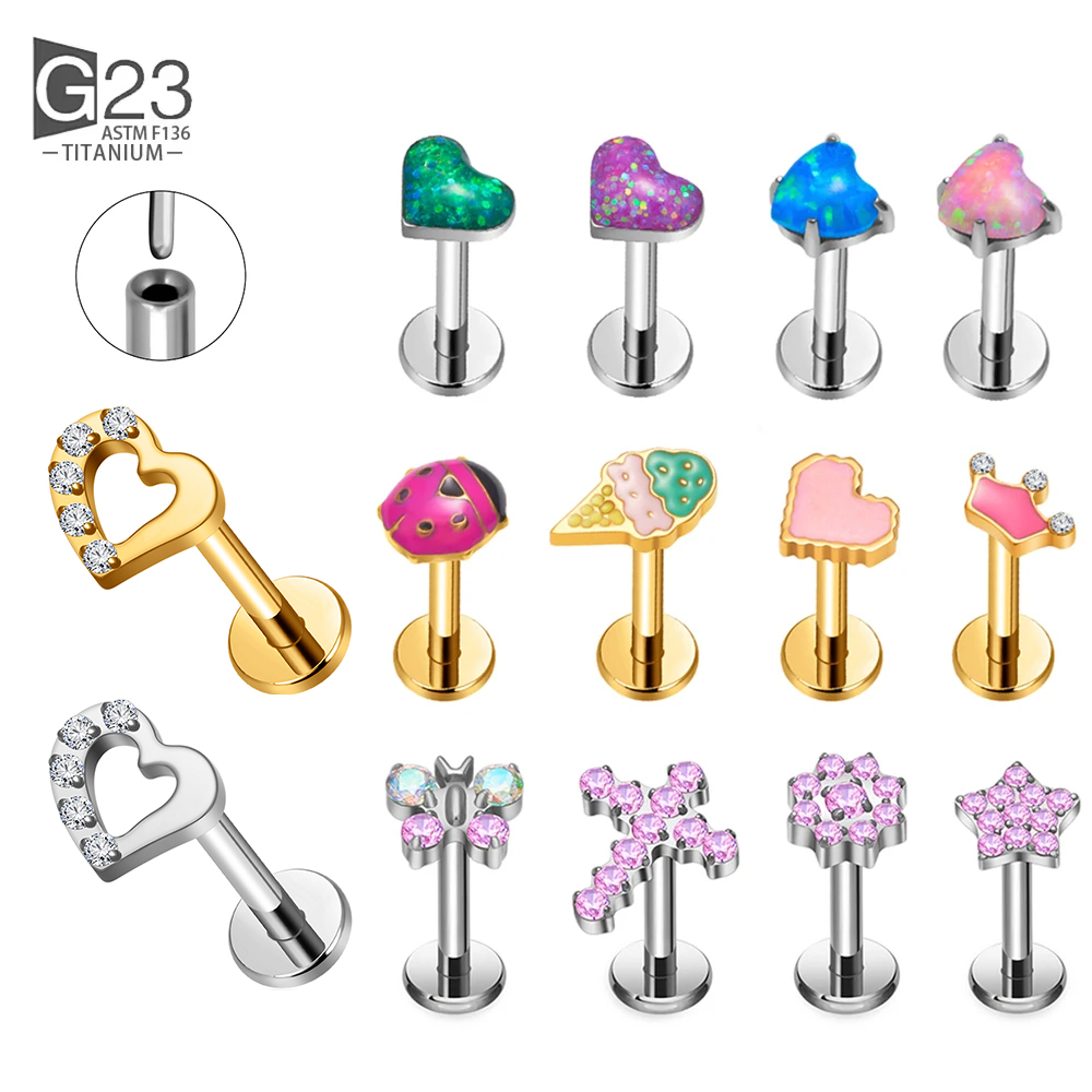 G23 Titanium Threadless Pierci - مراجعة Body Jewelry Threadless وسعره