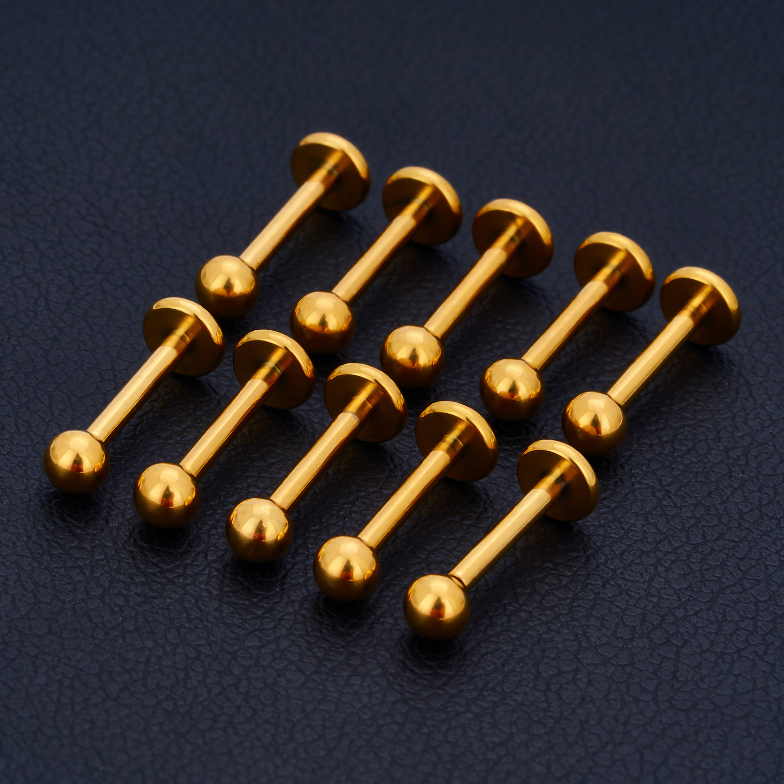 10PCS 16/18G Threadless Labret - مراجعة Body Jewelry Threadless وسعره