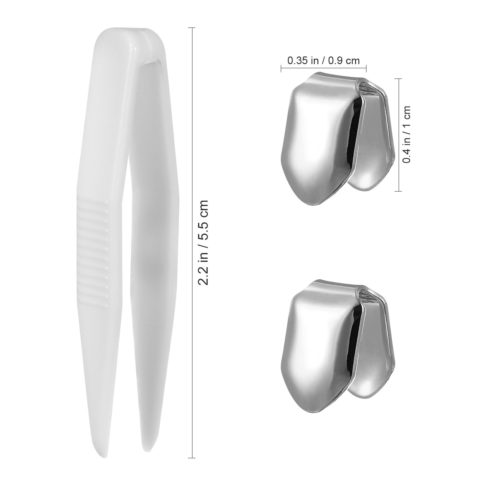 2Pcs Teeth Grill Brass Golden  - مراجعة Body Jewelry Videos وسعره