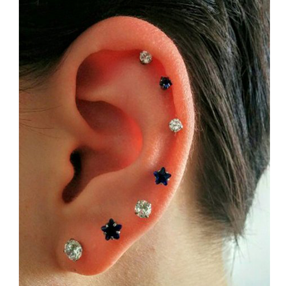 16G Push In Threadless Flat Ba - مراجعة Body Jewelry Threadless وسعره