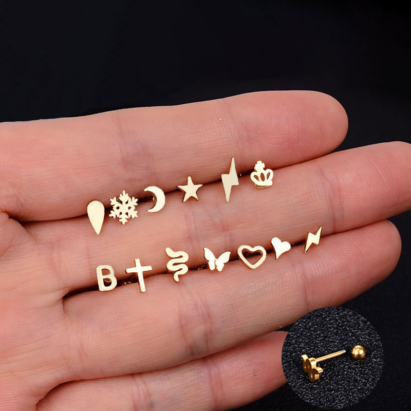 1PC Stainless Steel Mini Studs - مراجعة Tragus Flat Back وسعره