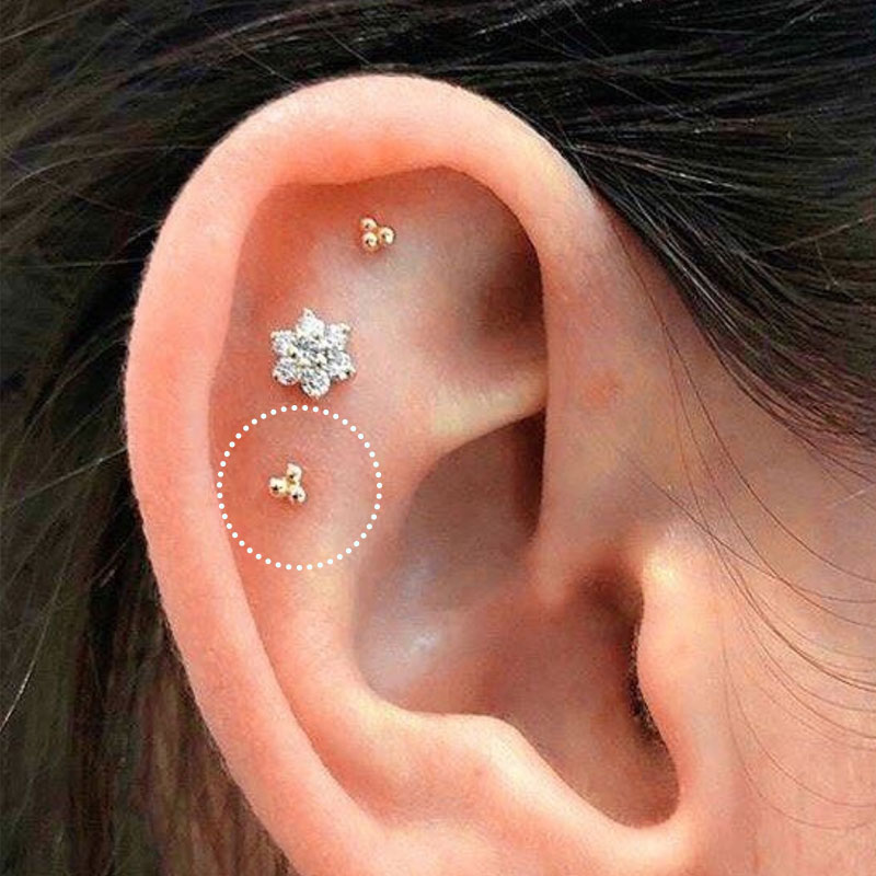 1PC Stainless Steel Mini Studs - مراجعة Tragus Flat Back وسعره