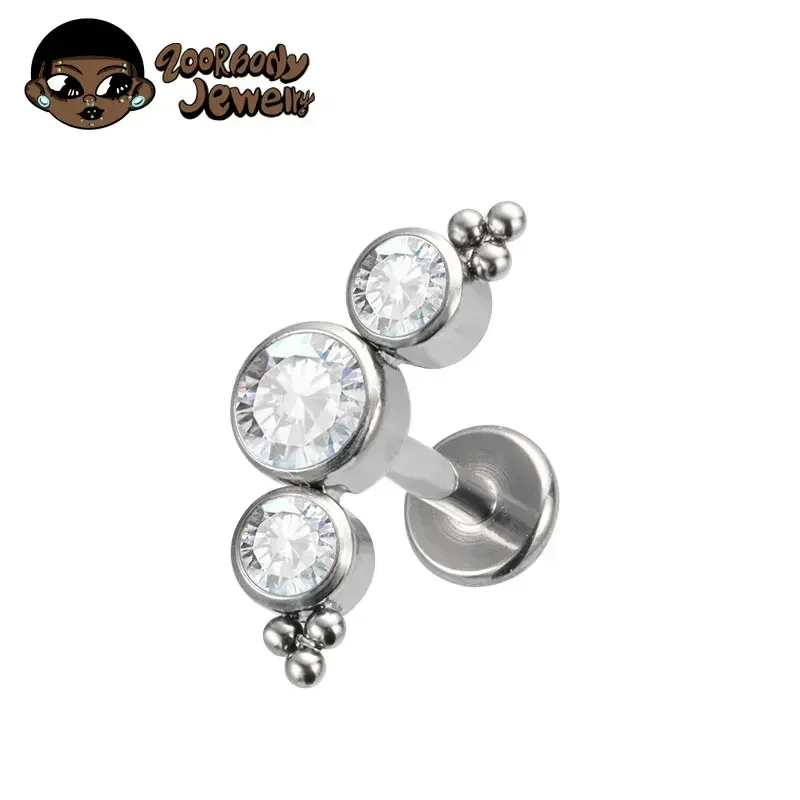 ASTM F136 Titanium Piercing 16 - مراجعة Cluster Stud Ear وسعره