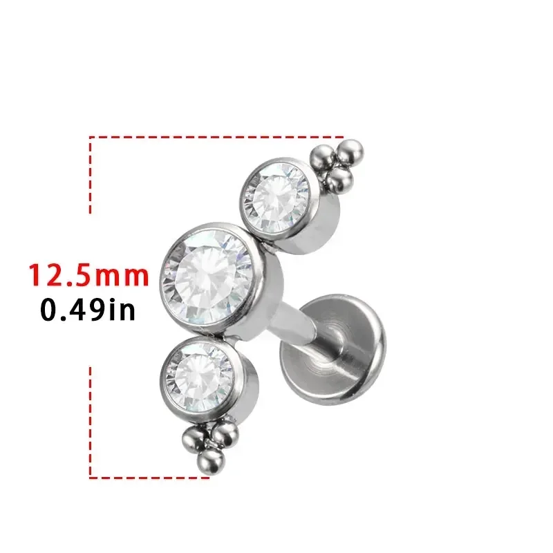 ASTM F136 Titanium Piercing 16 - مراجعة Cluster Stud Ear وسعره