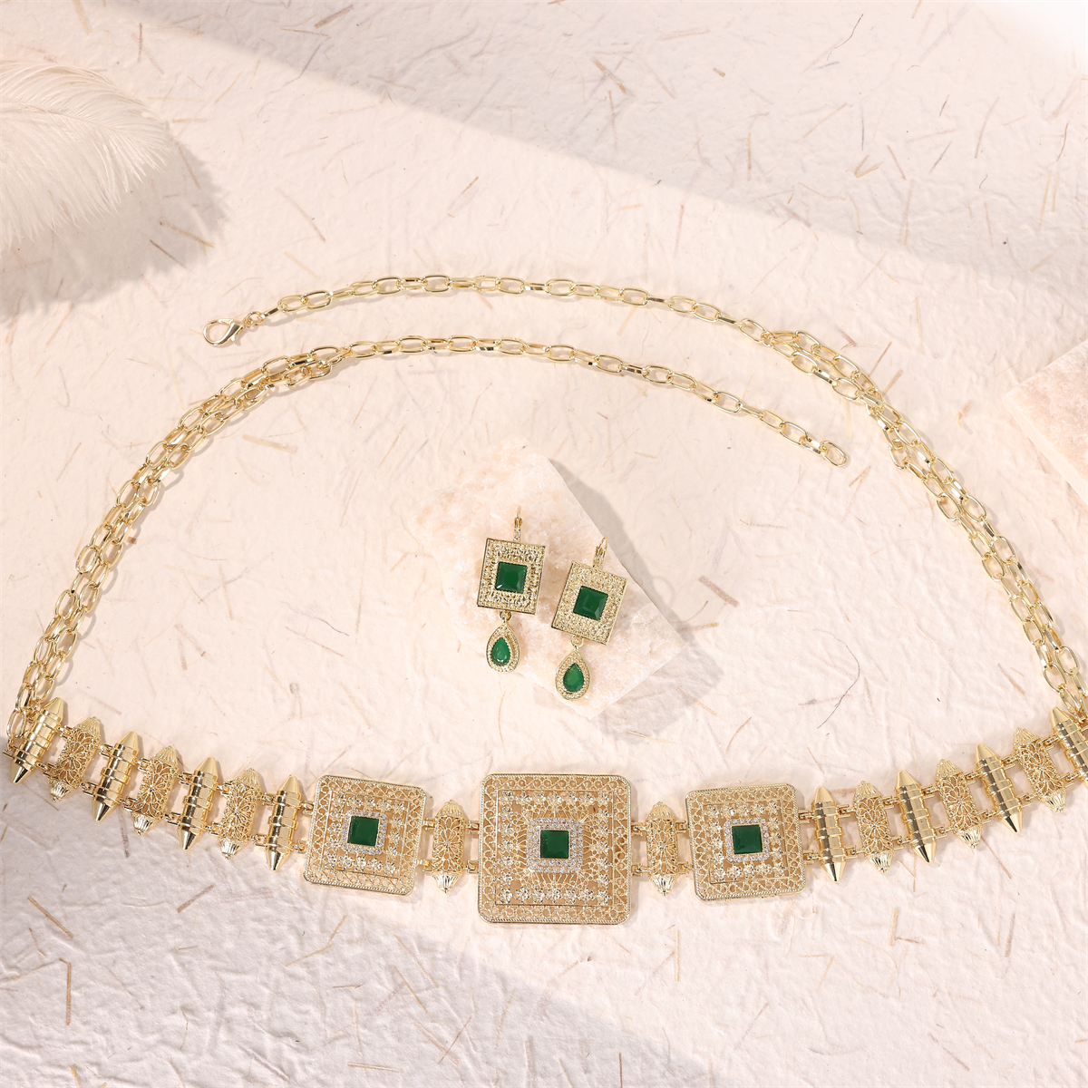 Moroccan Bride Waist Chain Ear - مراجعة Body Jewelry Videos وسعره